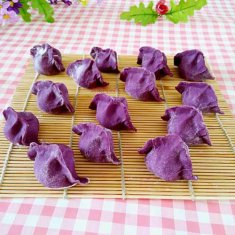 紫薯饺子的做法