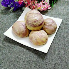 紫薯豆沙包的做法